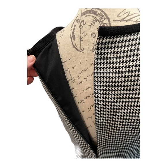 Ann Klein houndstooth sleeveless dress size 4 - Picture 3 of 7